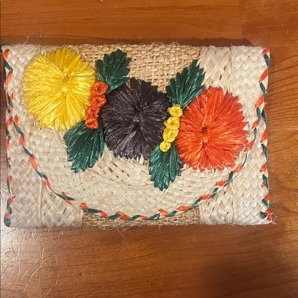 Anthropologie Multicolor Woven Clutch - Picture 3 of 4